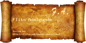 Flits Adelgunda névjegykártya